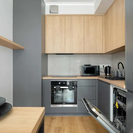 Modern Apartment Desk & Bedroom By Noclegi Renters Poznan Exterior photo